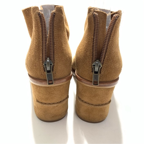 UGG Ginger Open Toe Suede Boot Ankle Bootie - Picture 6 of 16